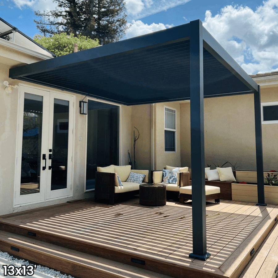 Villa Pergola - Motorized Louver W/ Edge Lighting