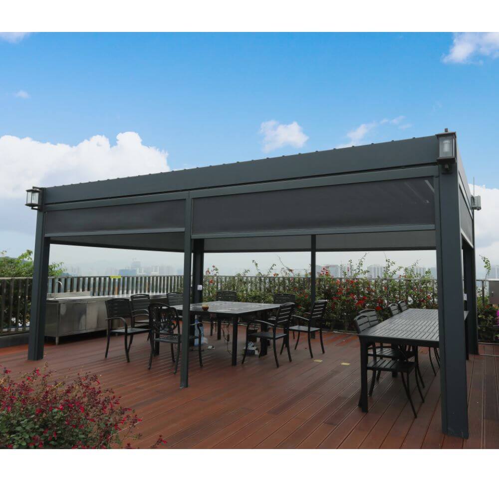 Wind Resistant Screen - Weatherproof Pergola