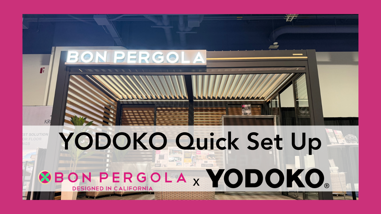 Load video: Yodoko premium shed set up in exhibition