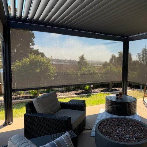 Wind/Sun Resistant Screen - Villa Pergola